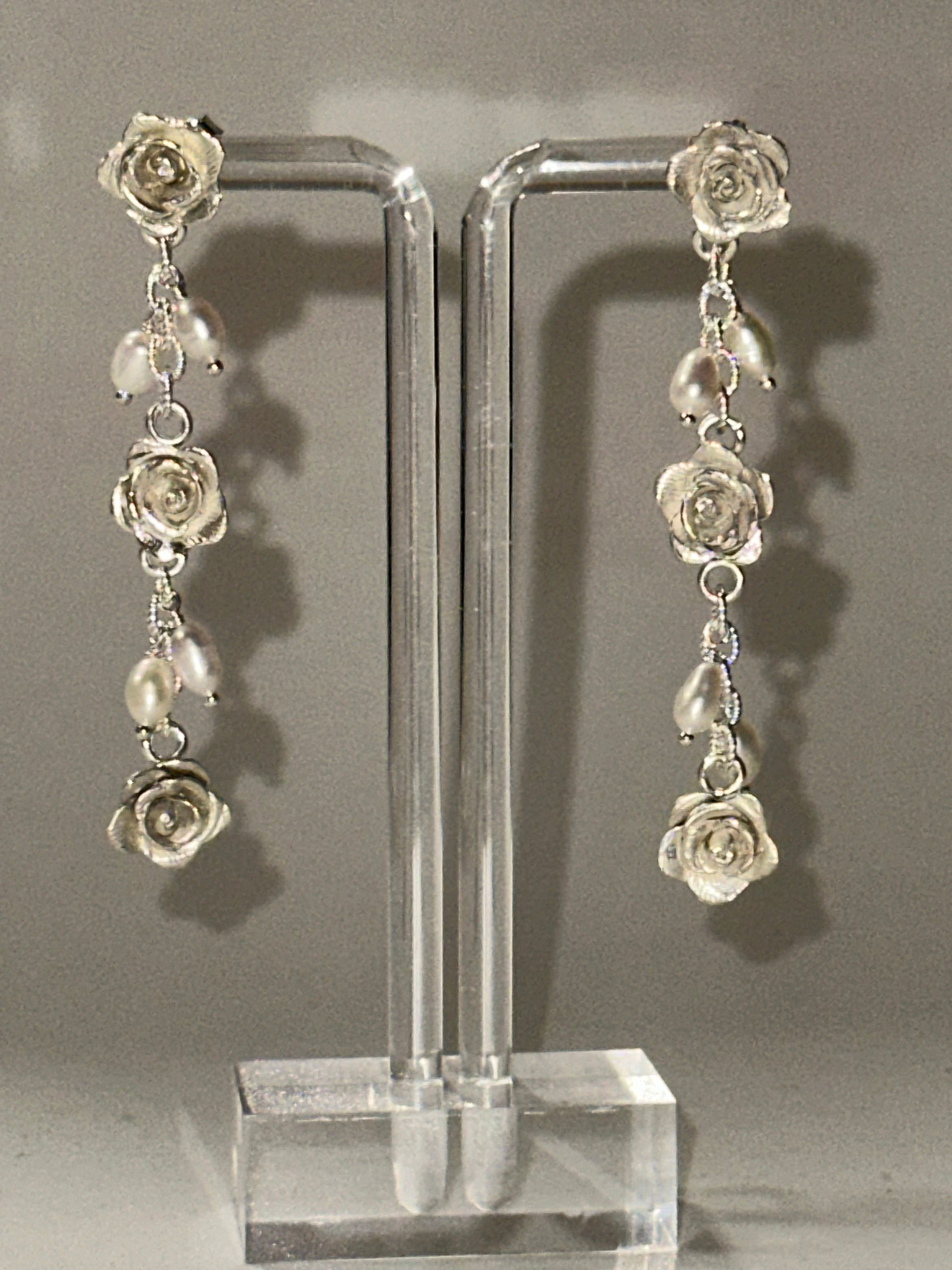 Roses Chain Drop earrings
