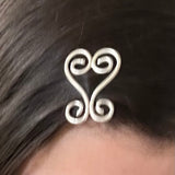 Single Scroll Heart Hair Clip