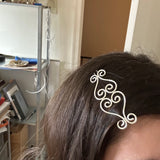 Scroll Heart Hair Barrette