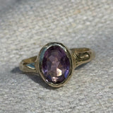 10k gold and amethyst ring