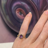 10k gold and amethyst ring