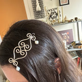 Scroll Heart Hair Barrette