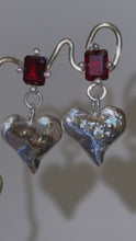 Load and play video in Gallery viewer, Gem Heart Earring
